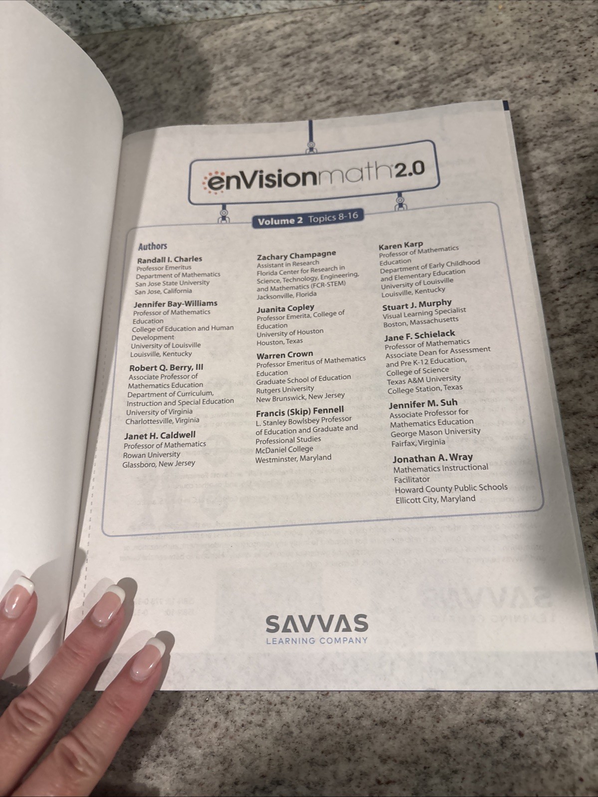 MATH enVision 2.0 STUDENT EDITION GRADE 5 VOLUME 2 Savvas FL Edition