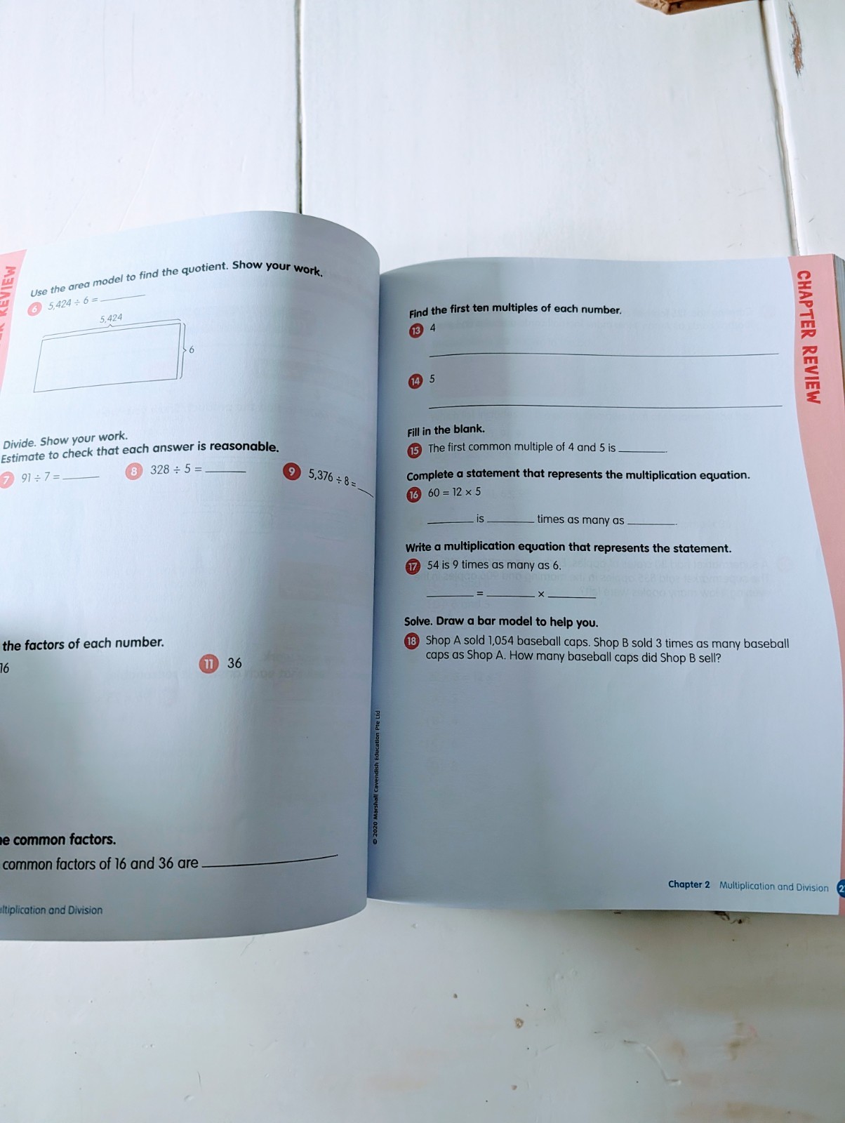 Math in Focus Grade 4A & 4B Student Edition Workbook Set Singapore Math