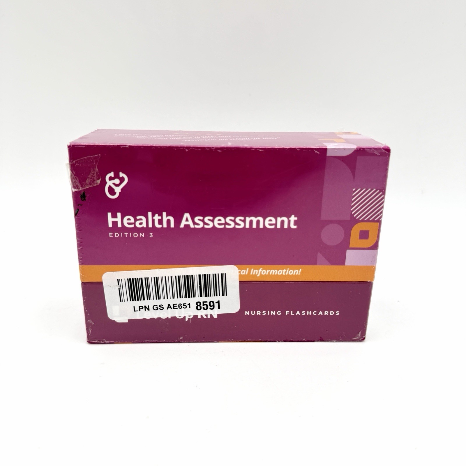 Level Up RN Health Assessment Flashcards Edition 3 – Brand New & Sealed