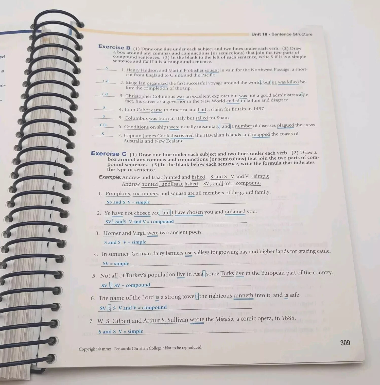 Abeka Book Grammar and Composition Work-Text III Teacher Key Curriculum