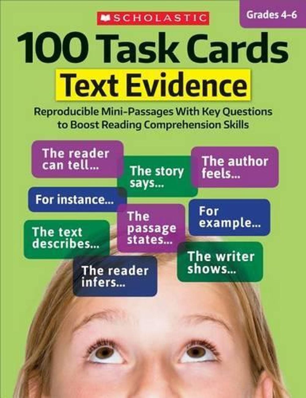 100 Task Cards: Text Evidence: Reproducible Mini-Passages with Key Questions to