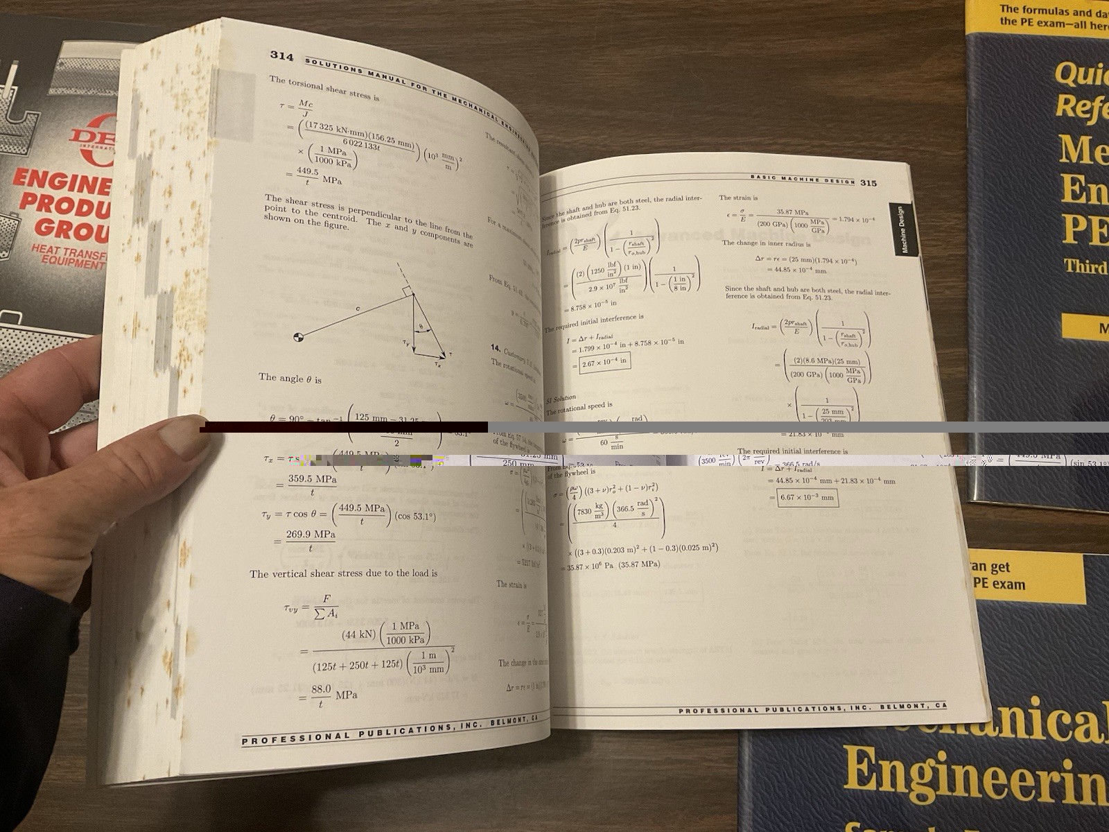 Mechanical Engineering Solutions Manual PE Exam Sample Examination, Lindeburg H1