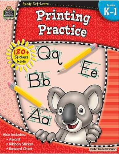 Ready-Set-Learn: Printing Practice Grd K-1 – Paperback – GOOD