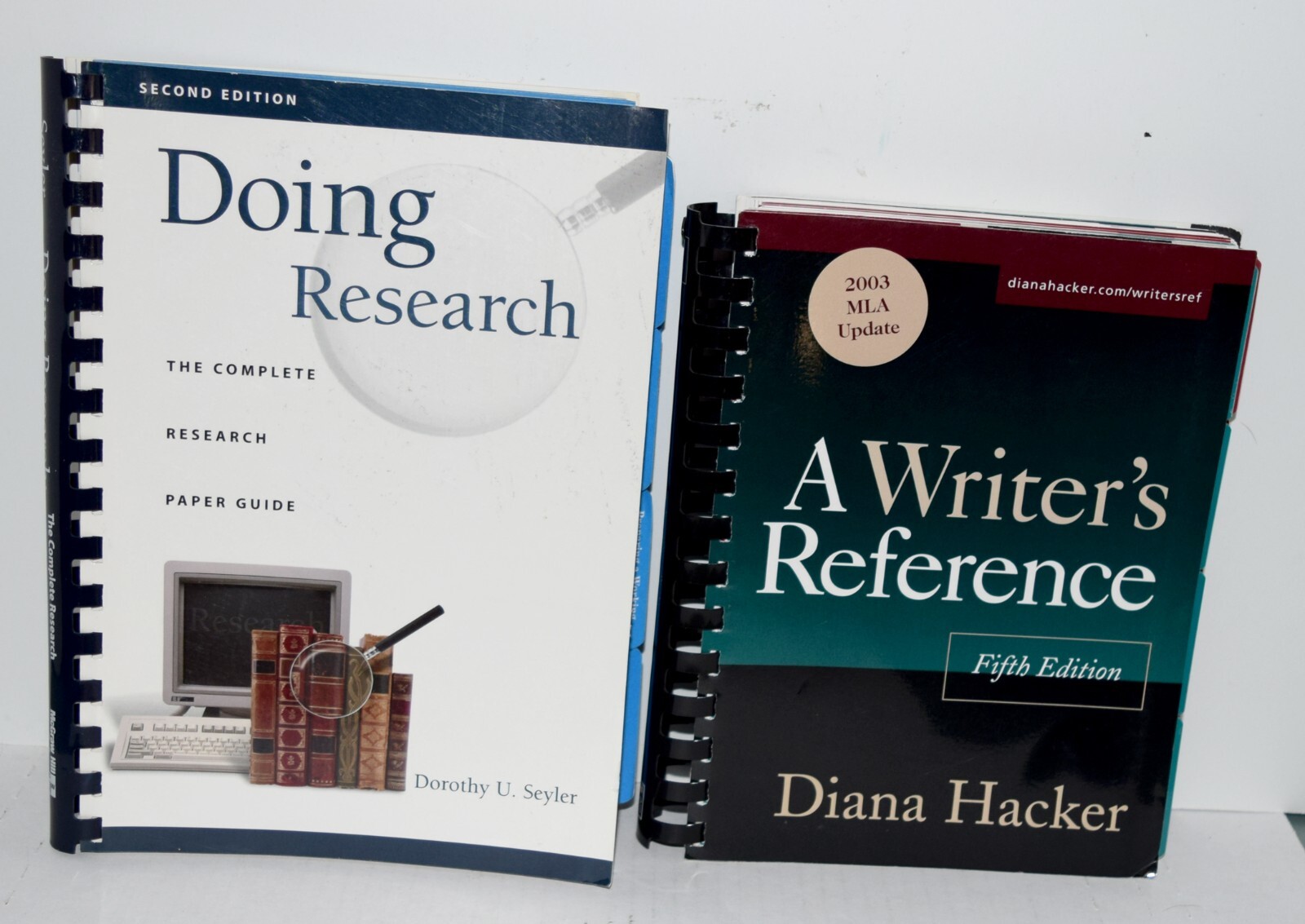 2 Reference books– A Writer’s Reference and Doing Research