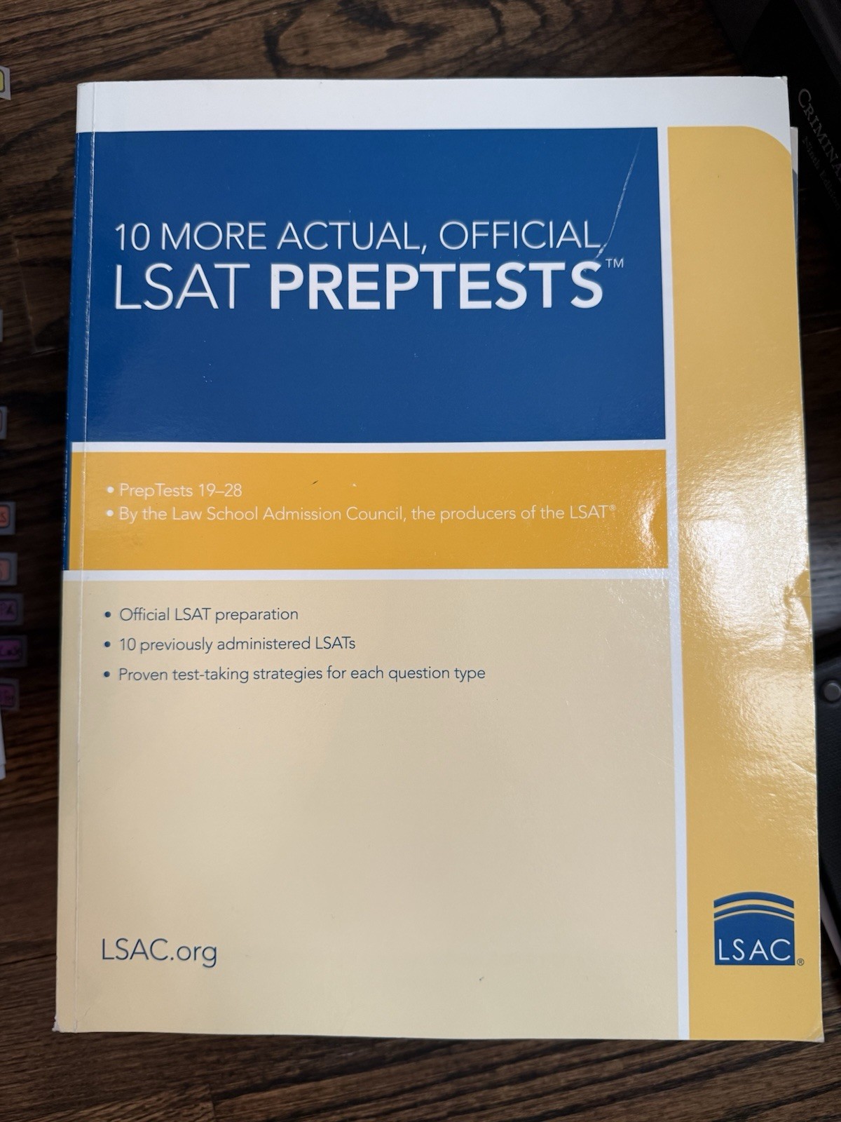 Law School Admission Council 10 More Actual, Official LSAT Preptests 19-28 Book