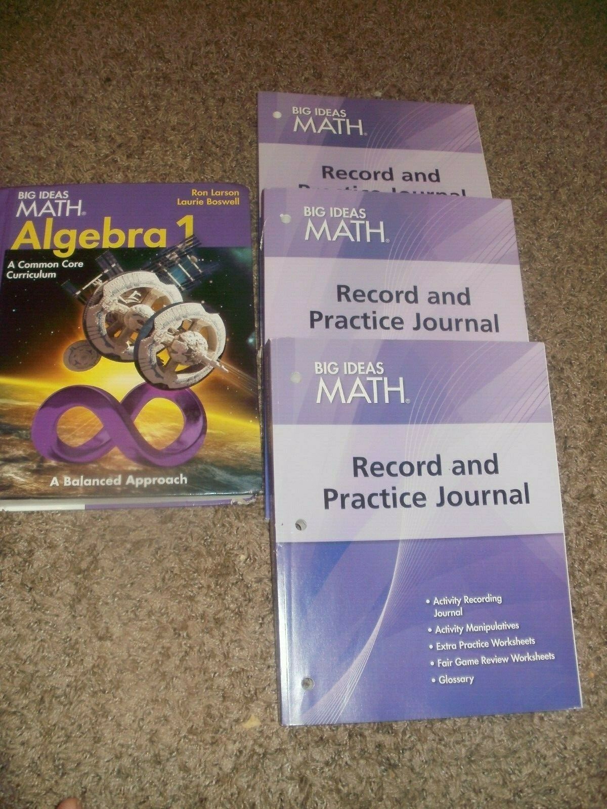 Big Ideas MATH Algebra 1 3 RECORD AND PRACTICE JOURNAL Textbook 2014 Common Core