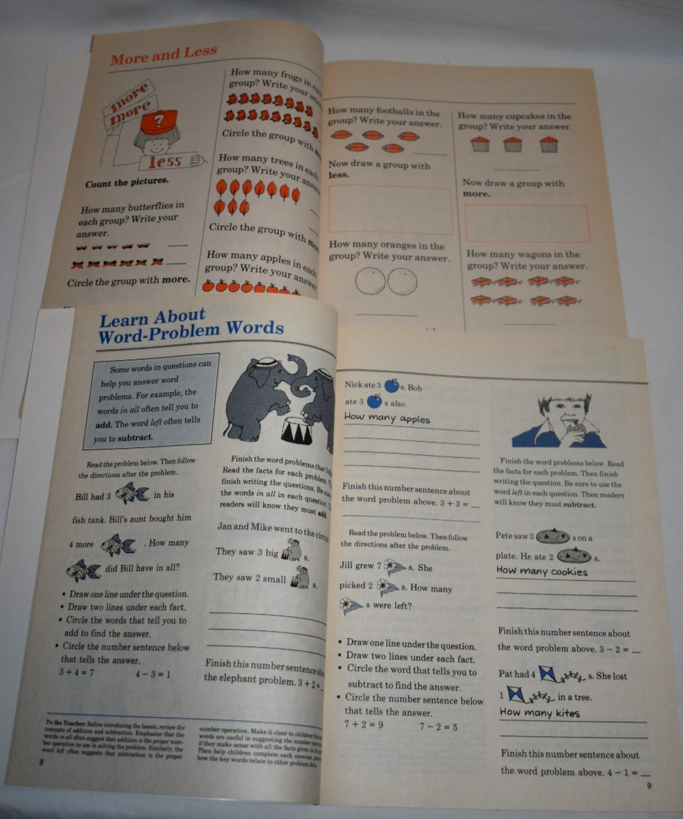 How to Solve Math Word Problems Weekly Reader Skills Books 1 thru 6 + More