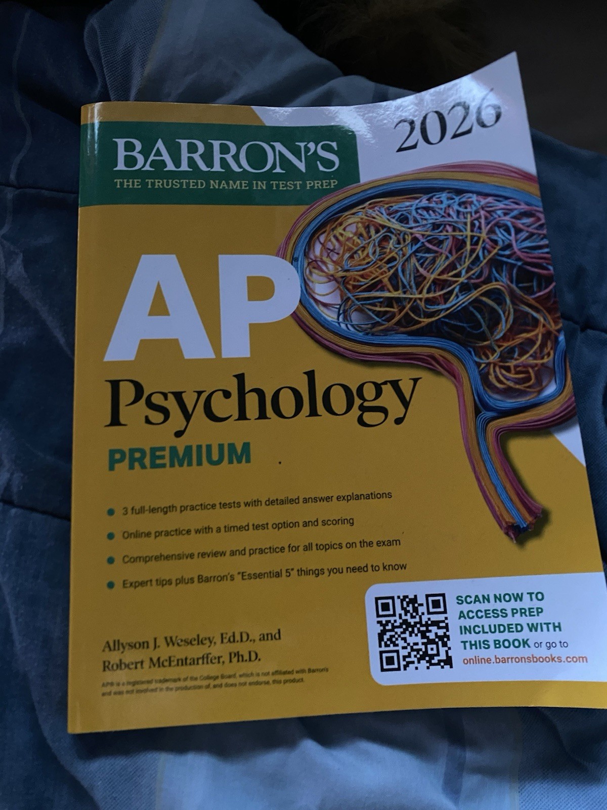 Barron’s AP Psychology Premium 2026 Study Guide Book for High School AP