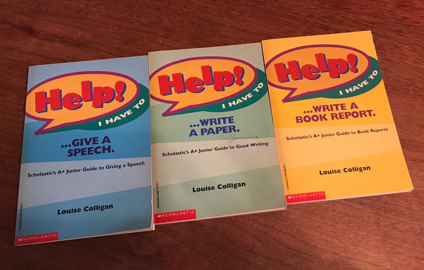 Writing Books Set Of 3: “Help! I Have To” Give A Speech;Write A Paper;Write A…