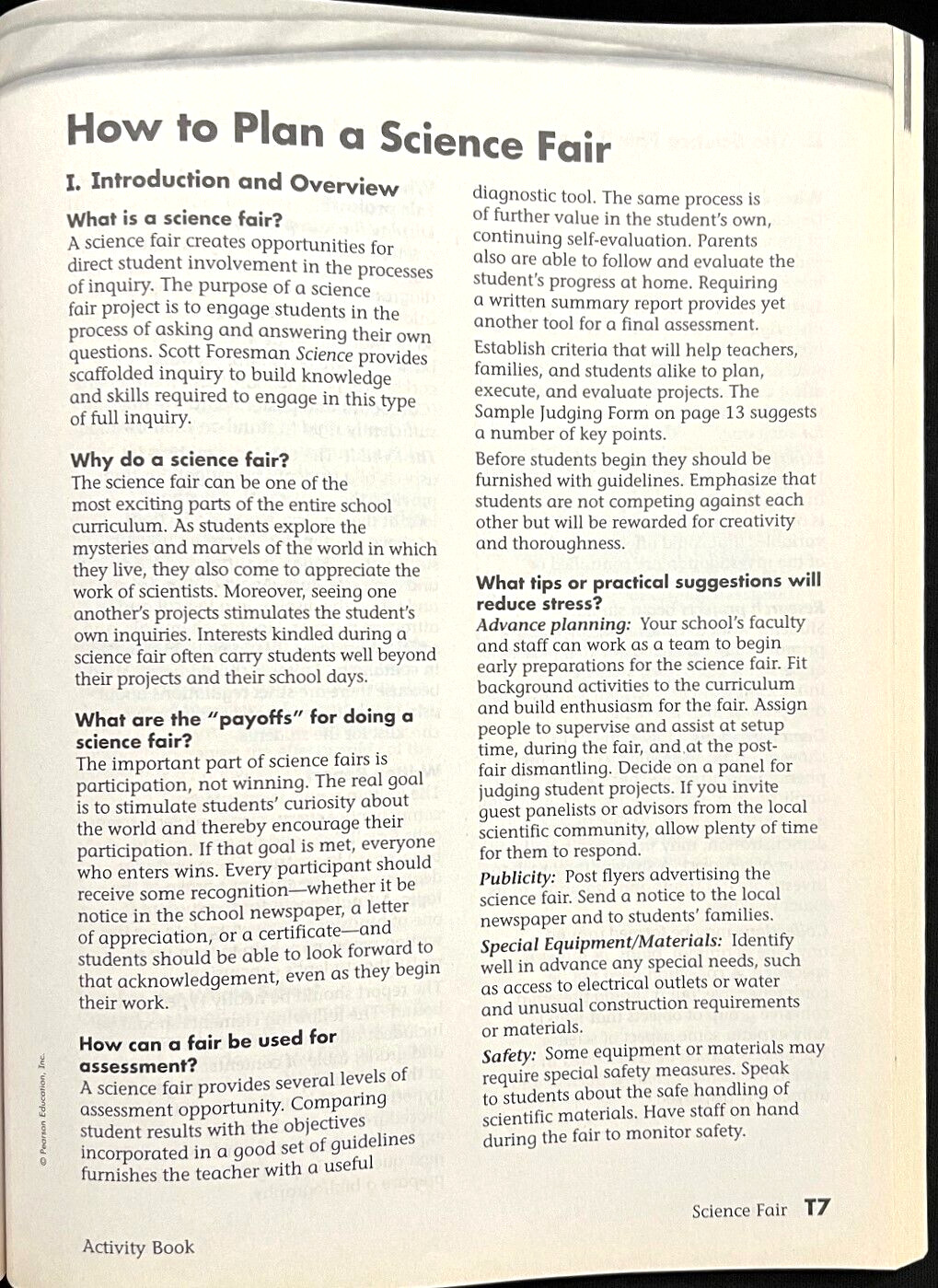 2nd Grade – SCIENCE – ACTIVITY BOOK – TEACHER EDITION (2006, Foresman)
