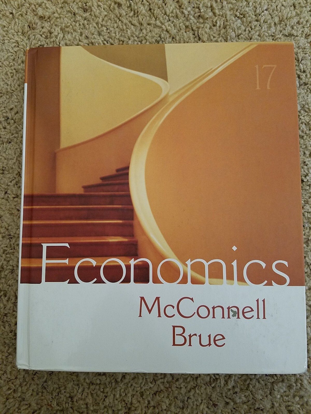 Economics by Stanley L. Brue and Campbell McConnell (Hardcover, 17th edition)