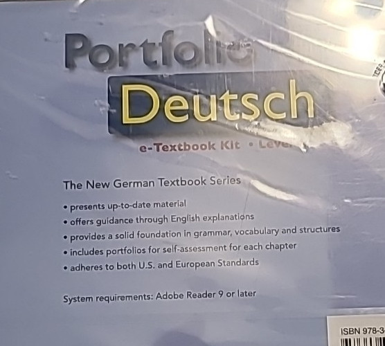 Portfolio Deutsch German Language E-Textbook Kit CD ROM – Level 1 2 3 4 1-4 NEW