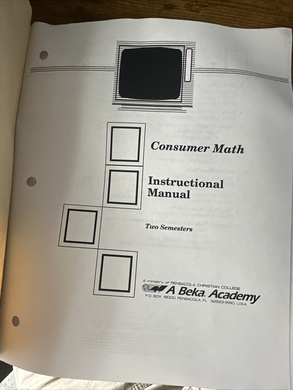 Consumer Math Instructional Manual Two Semesters