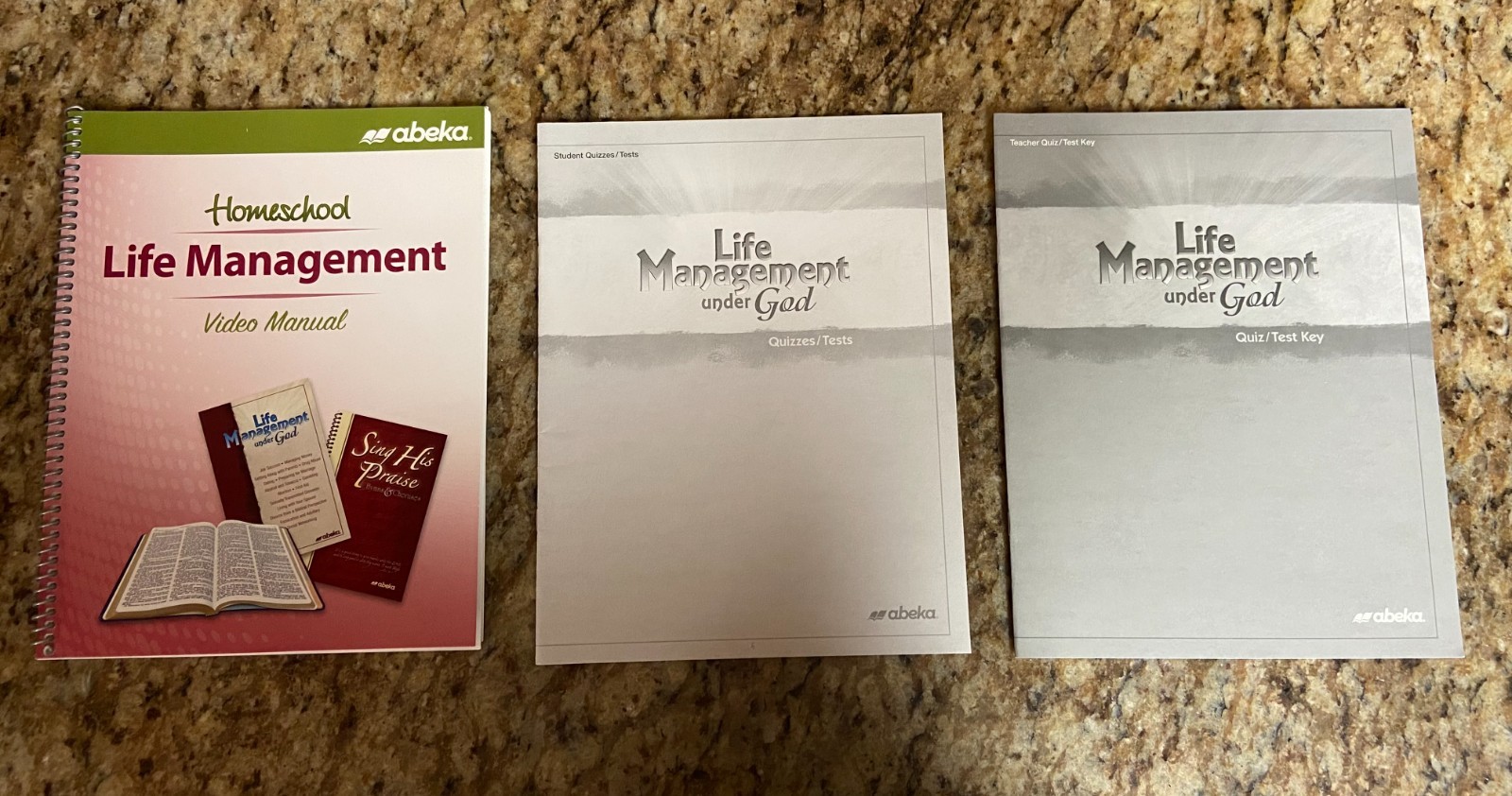 Abeka Life Management Under God Video Manual Student Tests/Quizzes & Teacher Key