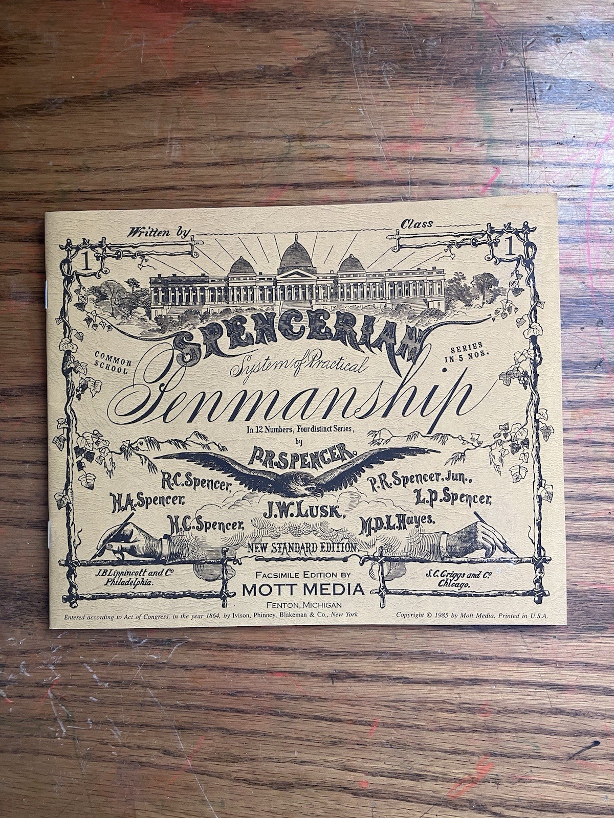 Spencerian Penmanship (Copybook #1) – Paperback By Platt Rogers Spencer – GOOD