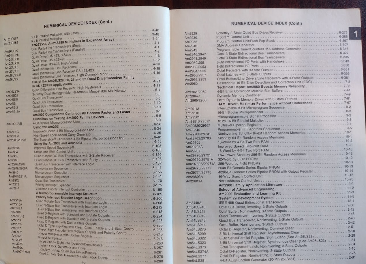 1981 Advanced Micro Devices Bipolar Microprocessor Logic and Interface Data Book