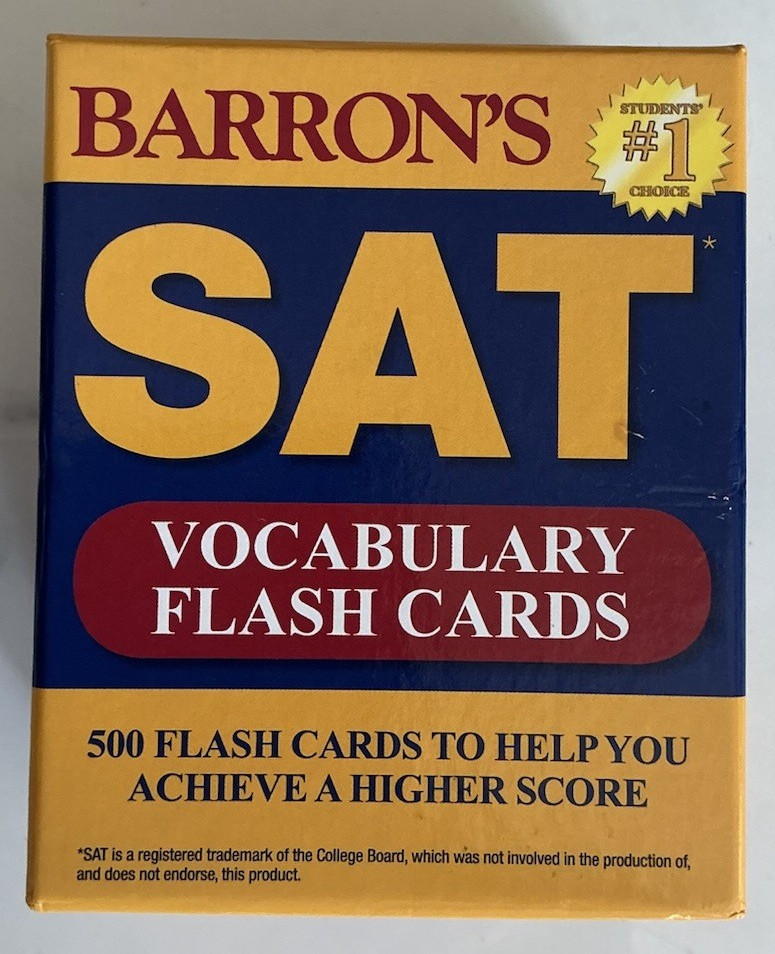 Barron’s SAT Vocabulary Flash Cards 500-Card Set by Sharon Weiner Green, M.A.
