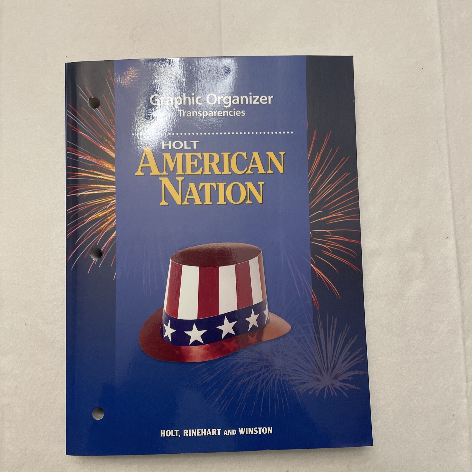 HOLT AMERICAN NATION: GRAPHIC ORGANIZER TRANSPARANCIES