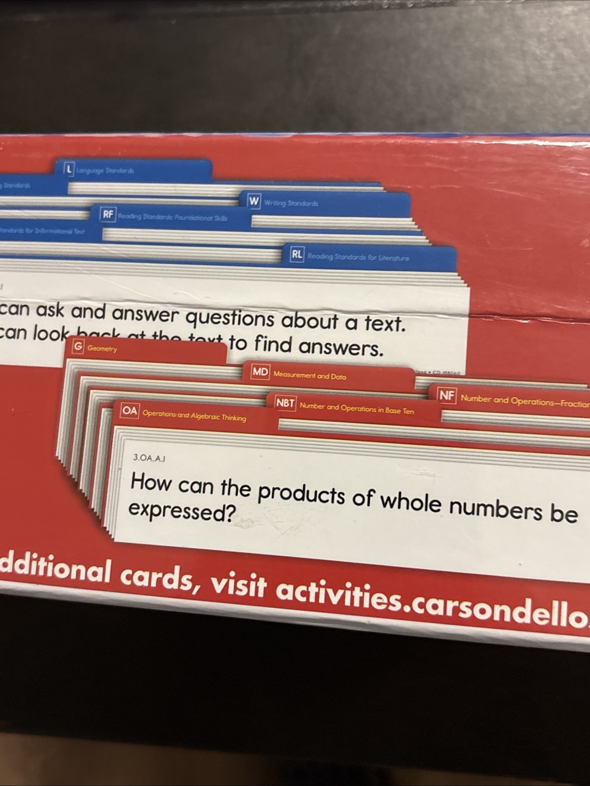 Learning Targets and Essential Questions Grade 3 Carson New Sealed