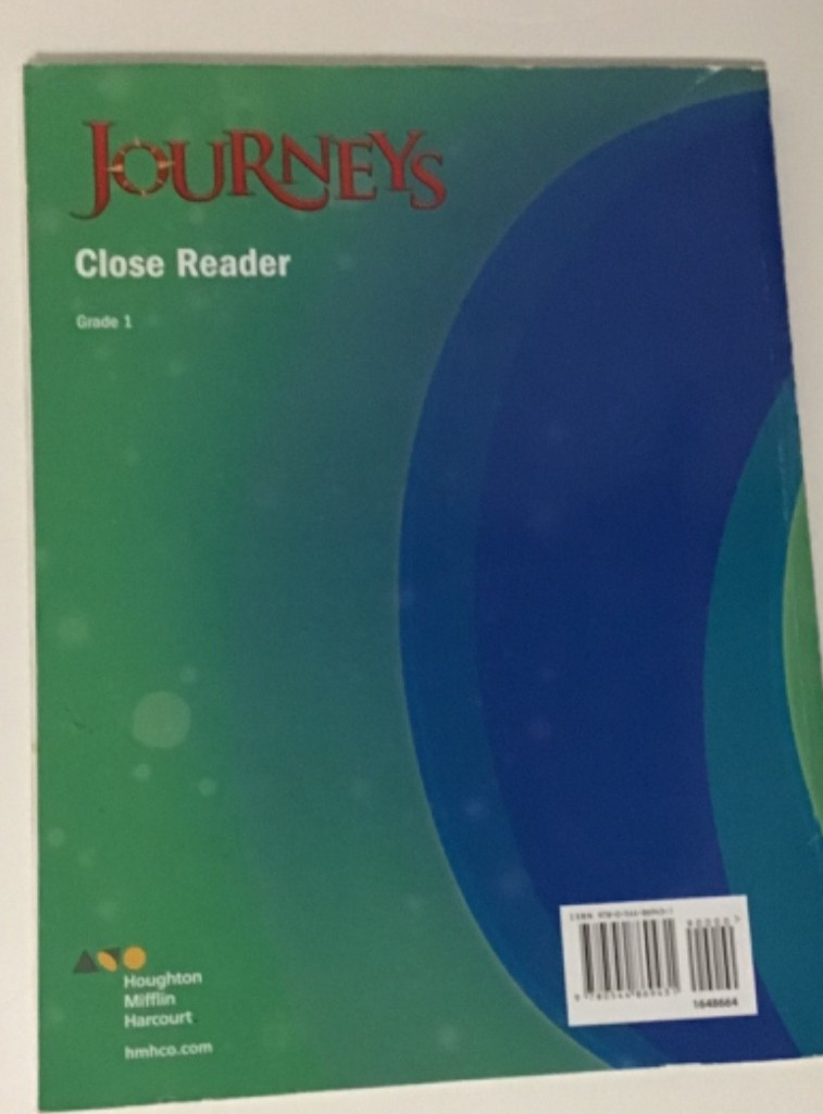 HMH Journeys Close Reader Grade 1 Consumable
