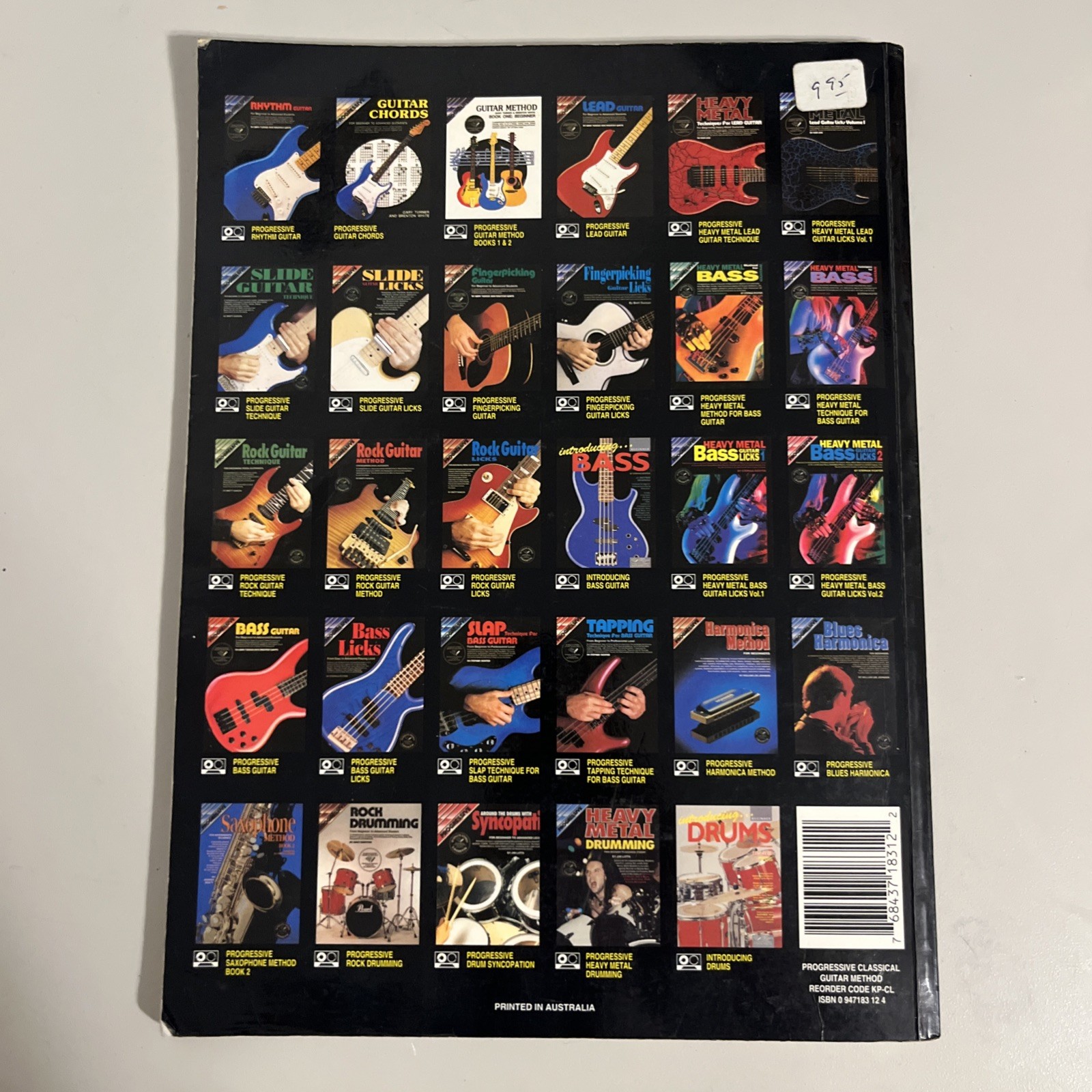 Classical Guitar Method Book 1 Waldron PROGRESSIVE 1986 Beginner Intermediate