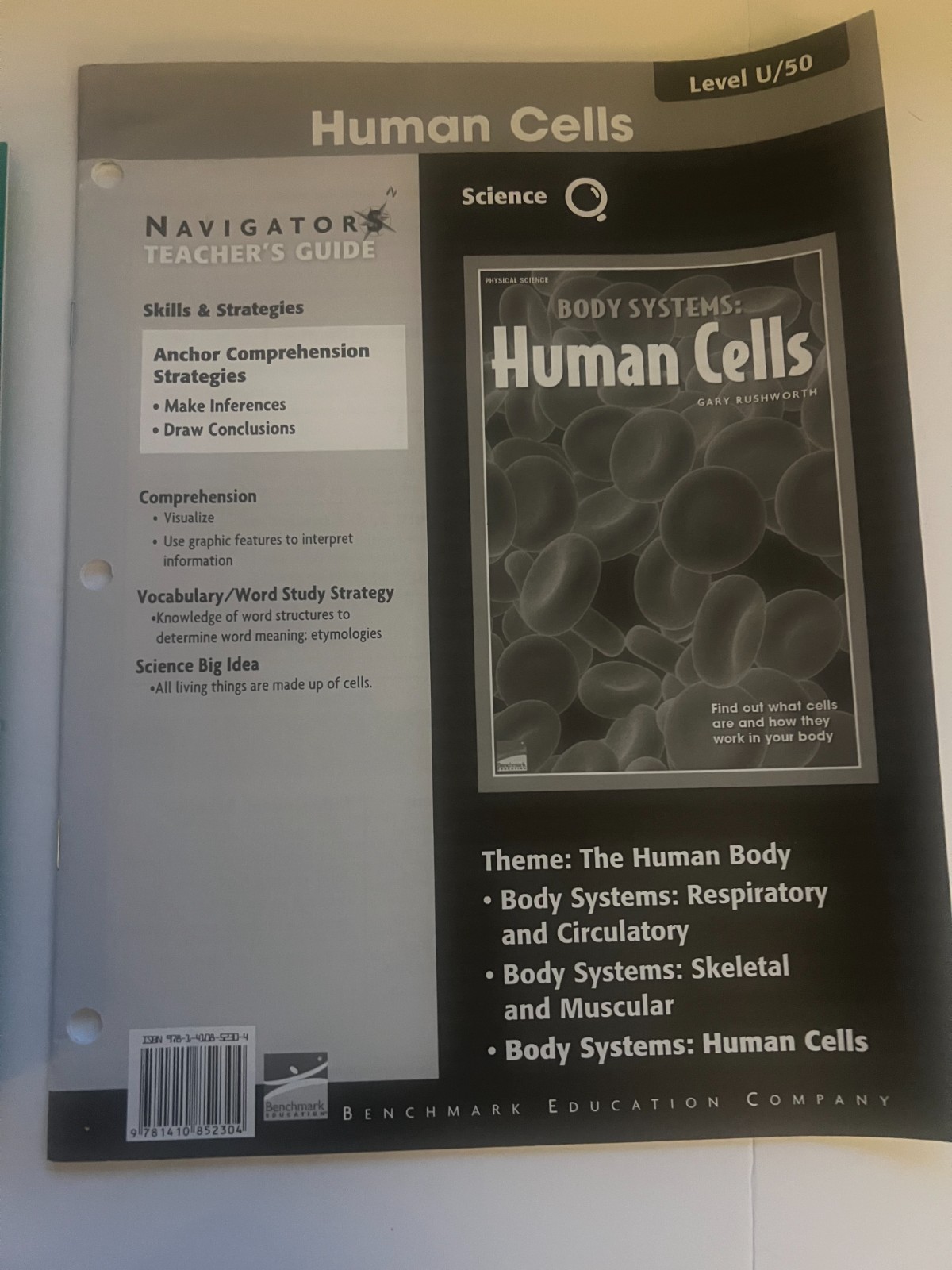 Benchmark Education Human Cells Science Set – 4 Student Books + Teacher’s Guide