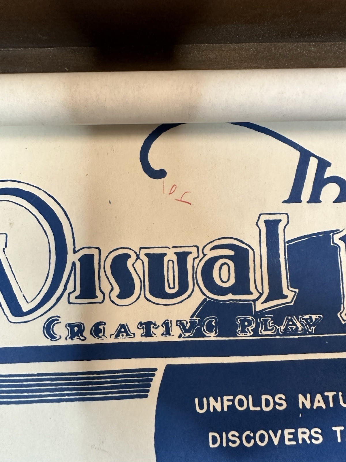 vintage Visual Instructor educational scroll/ How To Draw Scroll