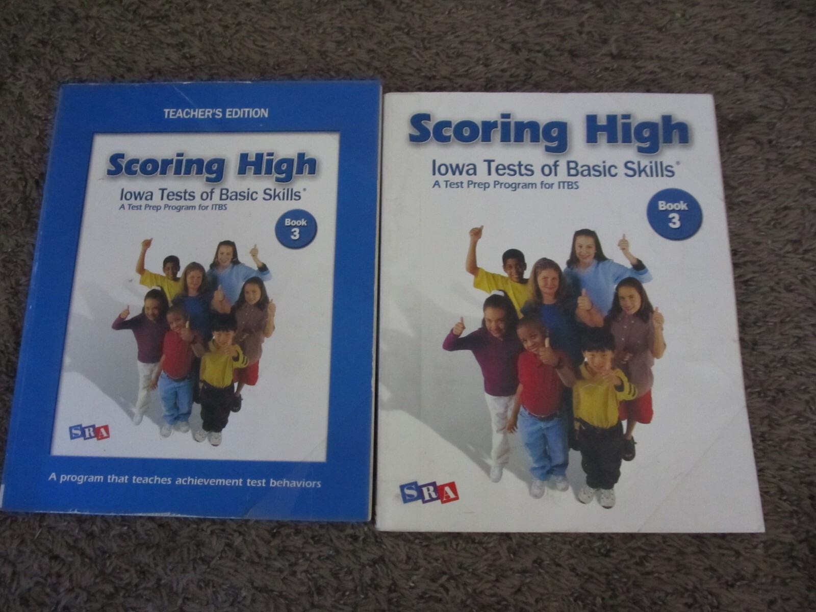 SRA Scoring High Iowa Tests of Basic Skills Book 3 SET Student Teacher Edition