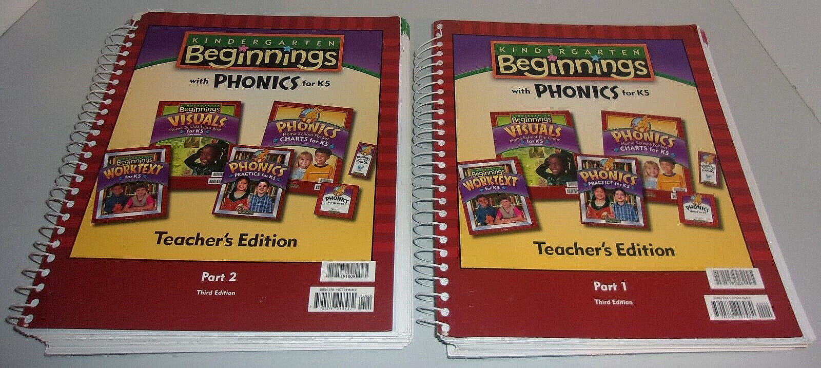 Kindergarten Beginnings With Phonics For K5 Teacher’s Edition Part 1 & 2 3rd Ed