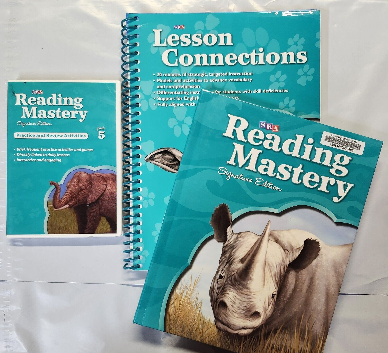 SRA – Reading Mastery for 5th Grade Lesson Connections/Practice Review Spiral/CD