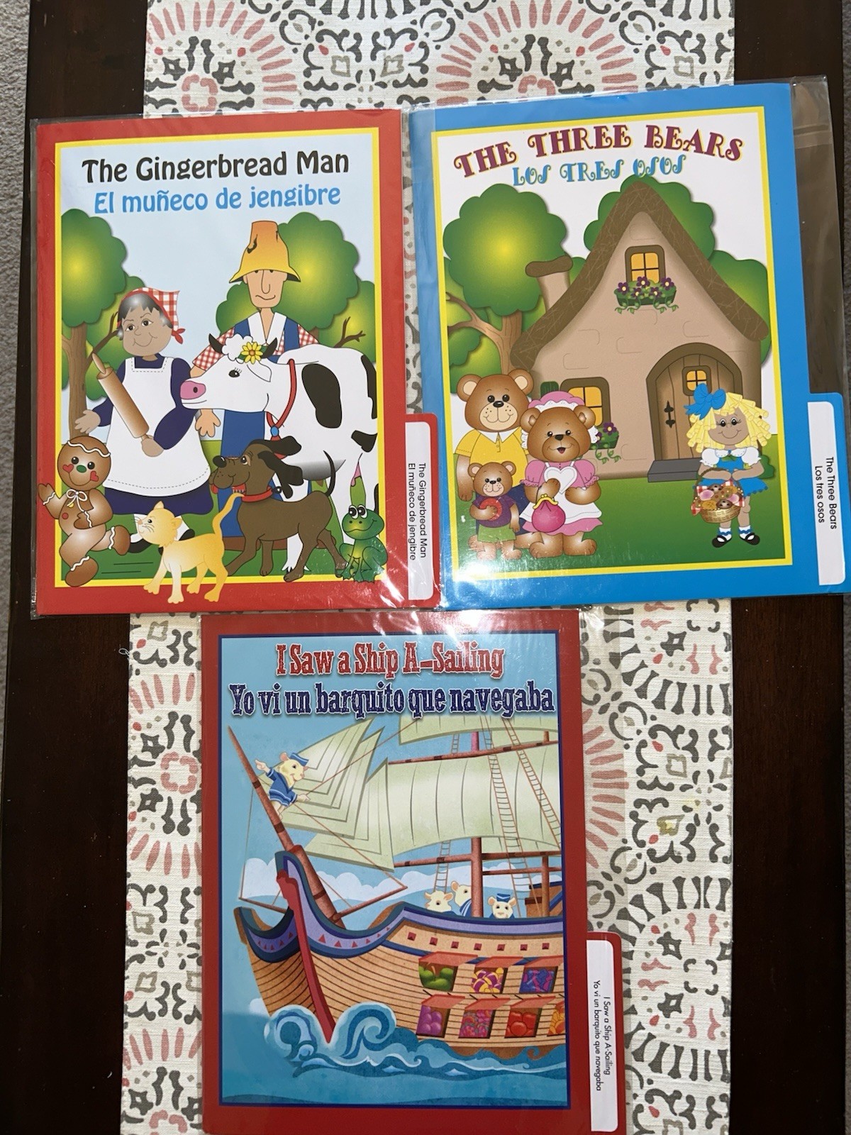 (3) NEW Frog Street Press STORY FOLDERS Bilingual English Spanish Pre-K-Kinder