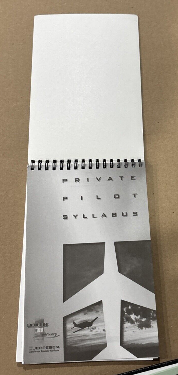 c2003 Jeppesen Private Pilot Aviation Student Test Prep & Study Kit w/ Bag NOS