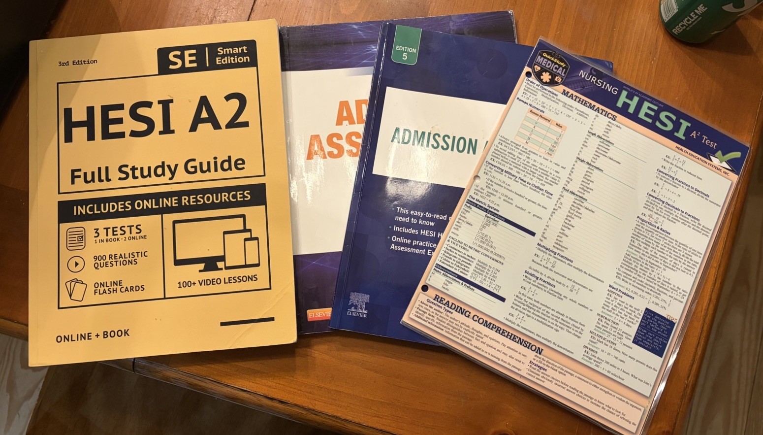 Elsevier HESI A2 Full Study Guide Smart Edition + Exam Review 3rd/5th Ed