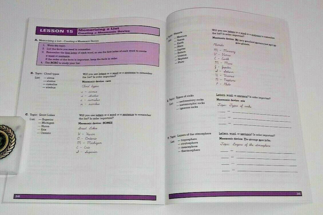 Completing Reading Math & Other Assignments Success Skills Grade 7 8 9 10 11 12