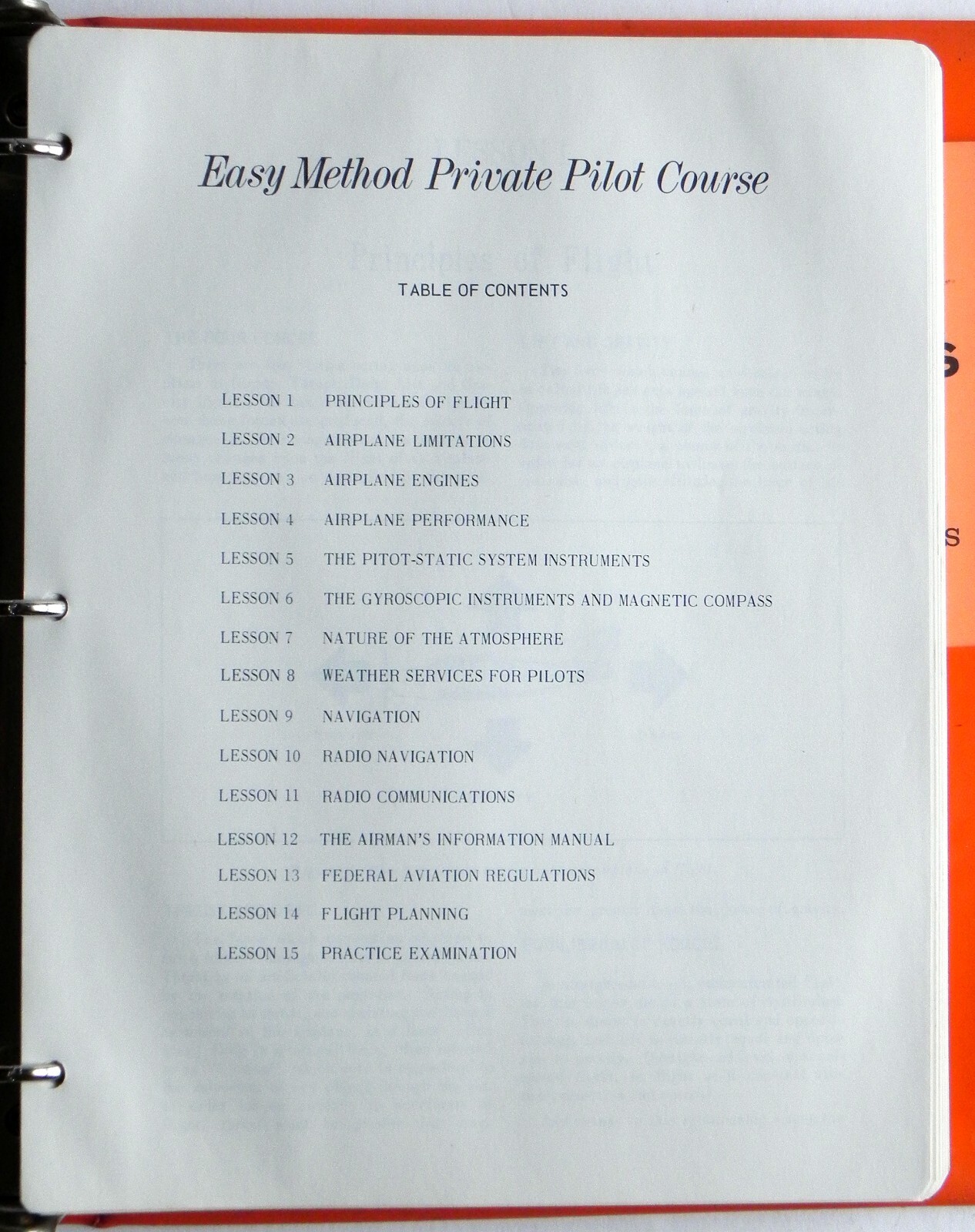 Easy Method Private Pilot Ground School Course 1975 Complete New and Unused