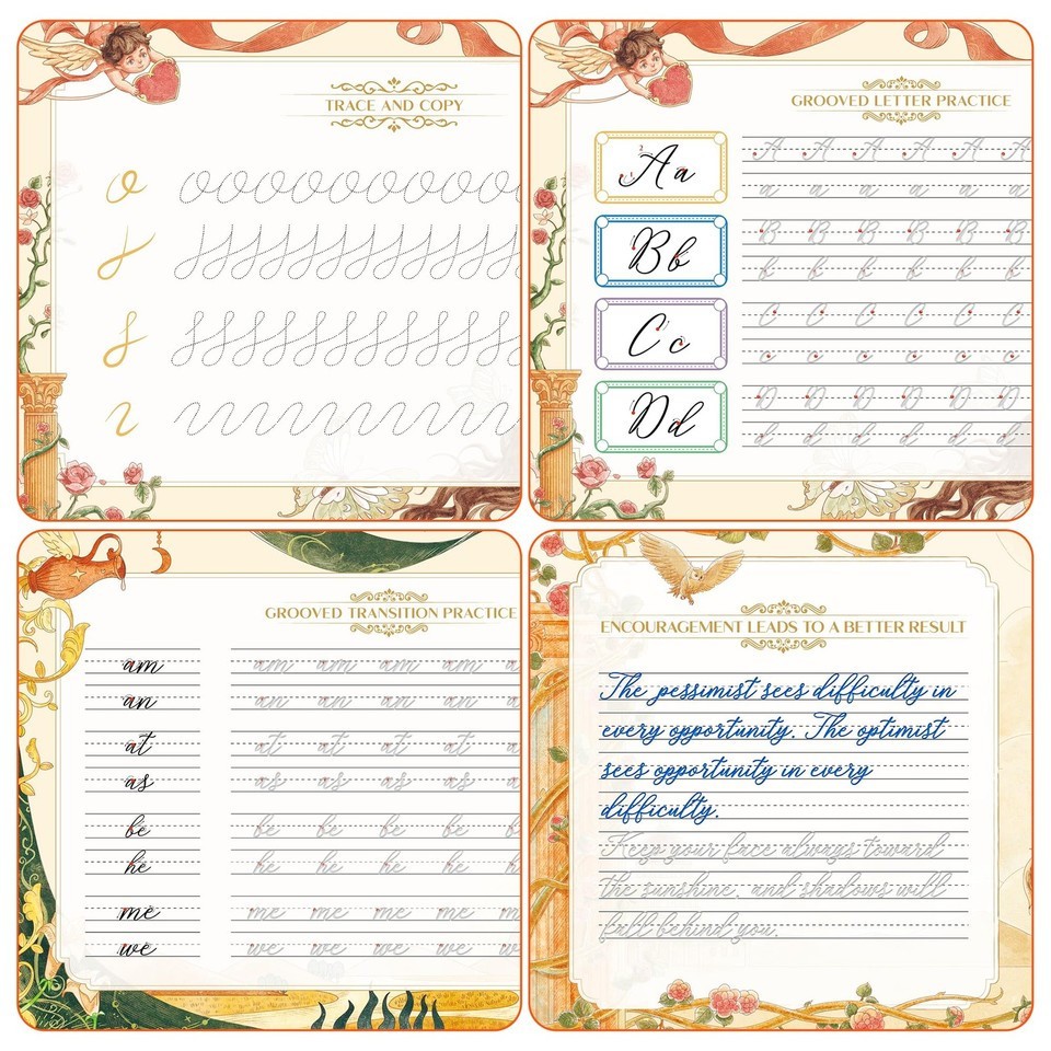 TIME X Grooved Cursive Handwriting Workbook Kit – Handwriting Practice