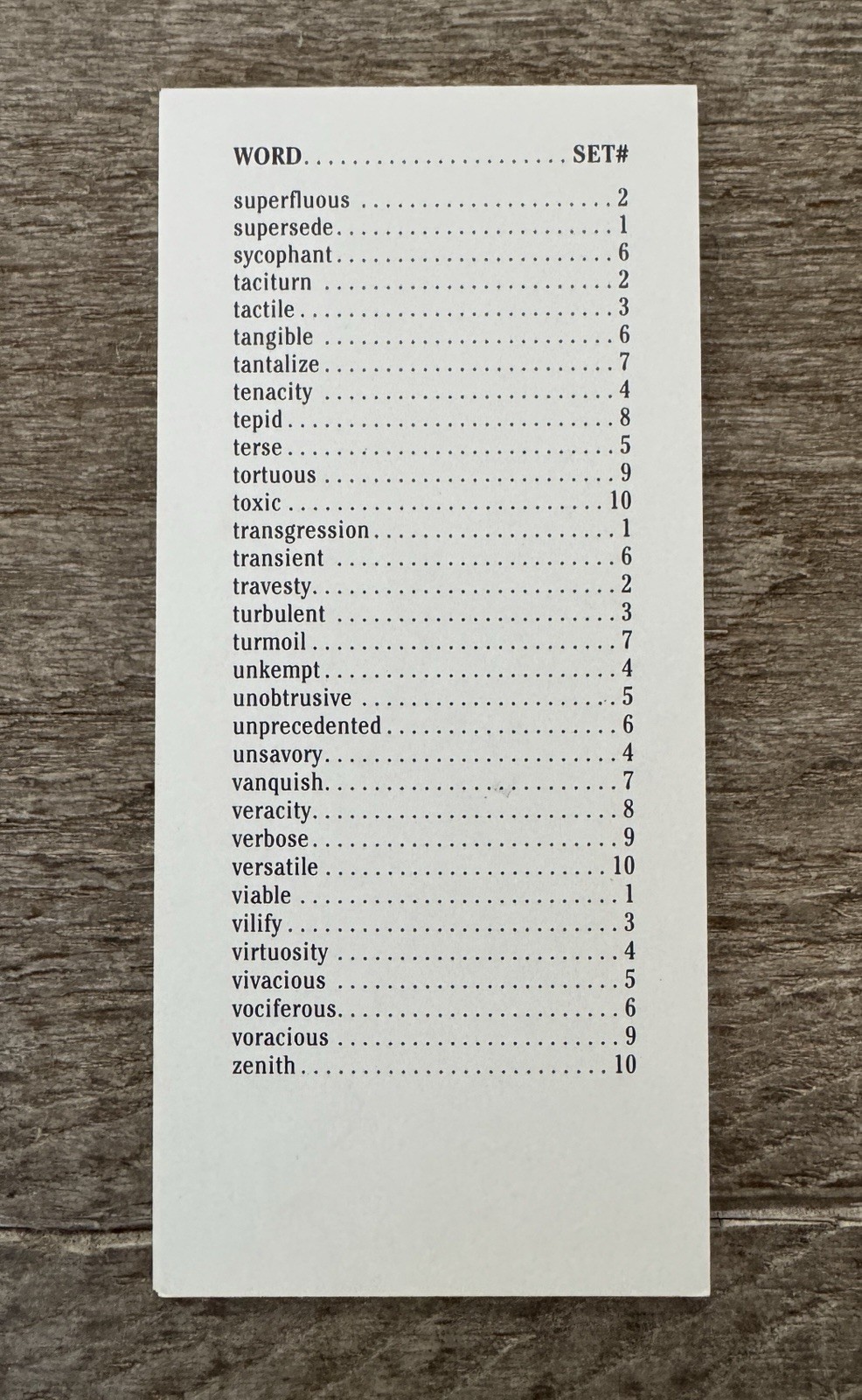 Barron’s SAT I Word Master Level I Vocabulary Flashcards Set, Second Edition