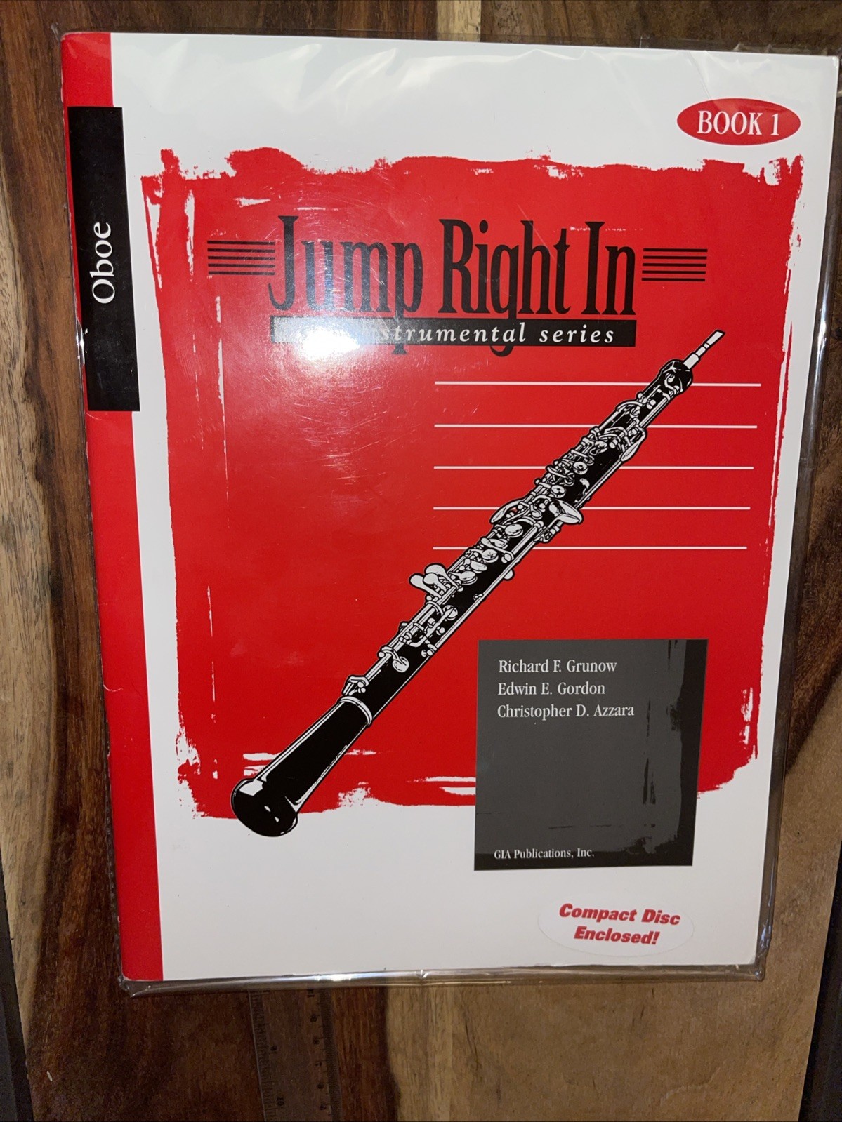 Jump Right In Oboe Instrumental Series Book 1 Sheet Music Lesson Book w CD NEW