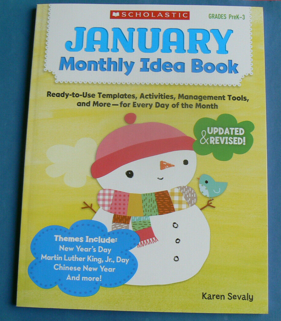 JANUARY Monthly Idea Book,gr.PreK-3rd LN PB! Teacher Resources,Sevaly,EVERY DAY