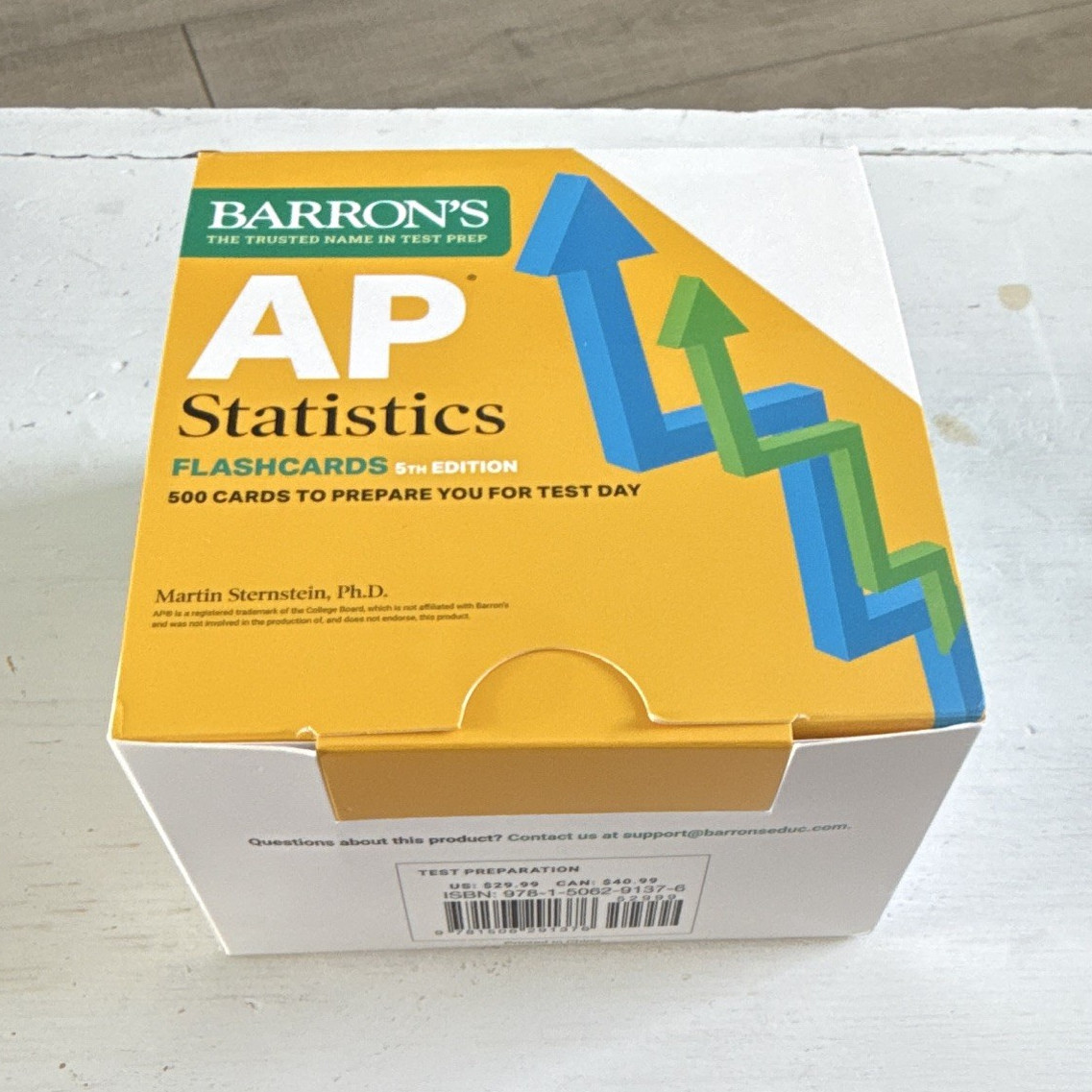 Barron’s AP Statistics 5th Edition Flash Cards 500 Cards Test Prep