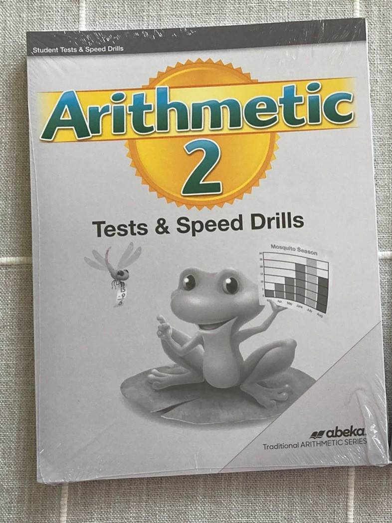 NEW Arithmetic 2 Abeka STUDENT TESTS SPEED DRILLS 2nd Gr Math test speed drill