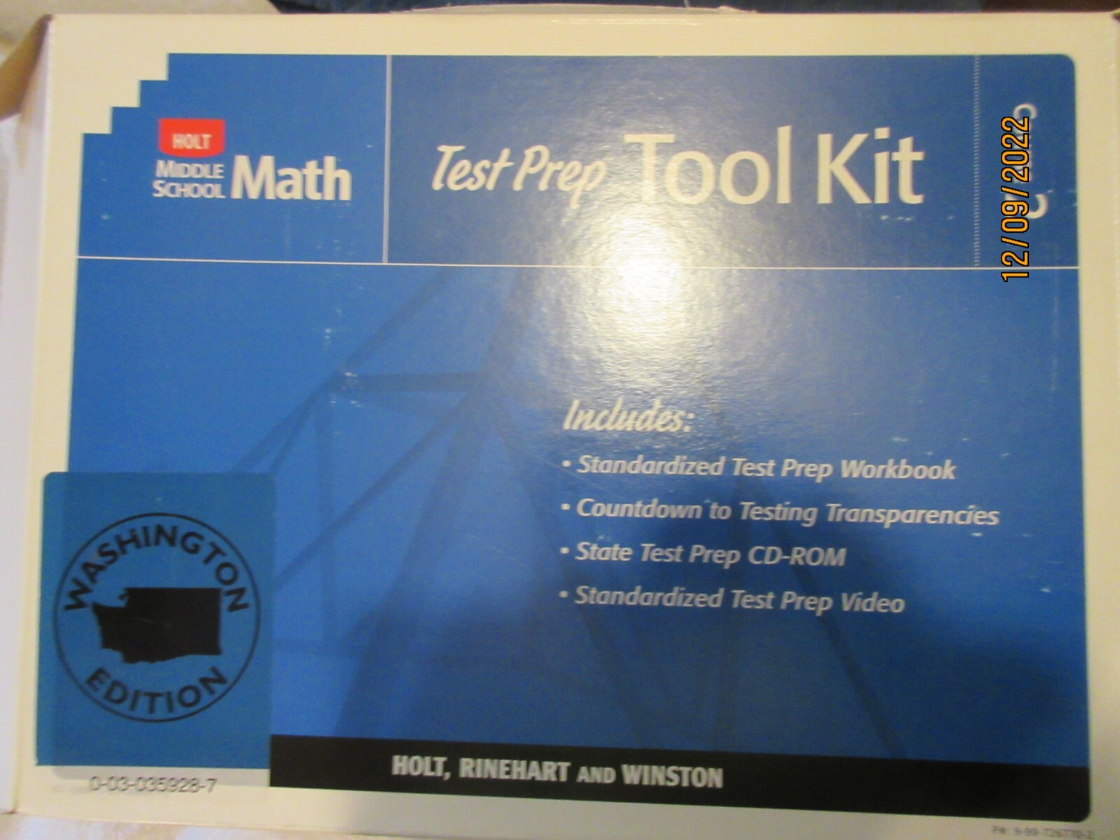 Course 2 Holt Rinehart Winston NEW Test Prep TOOL KIT Books Video CD Home School