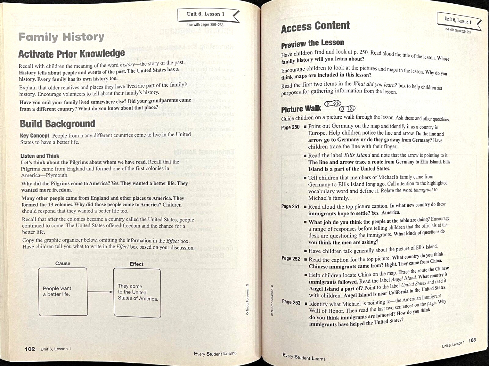 2nd Grade – EVERY STUDENT LEARNS – Teacher’s Guide Workbook (2004. Foresman)
