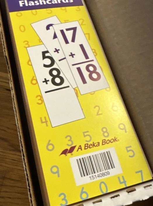 Abeka Addition Flashcards Set -Math Class -Homeschooling