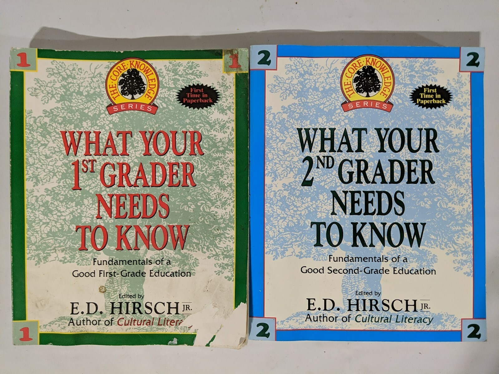 Lot of 2: What Your 1st & 2nd Grader Needs to Know – E.D. Hirsch 1993 Homeschool