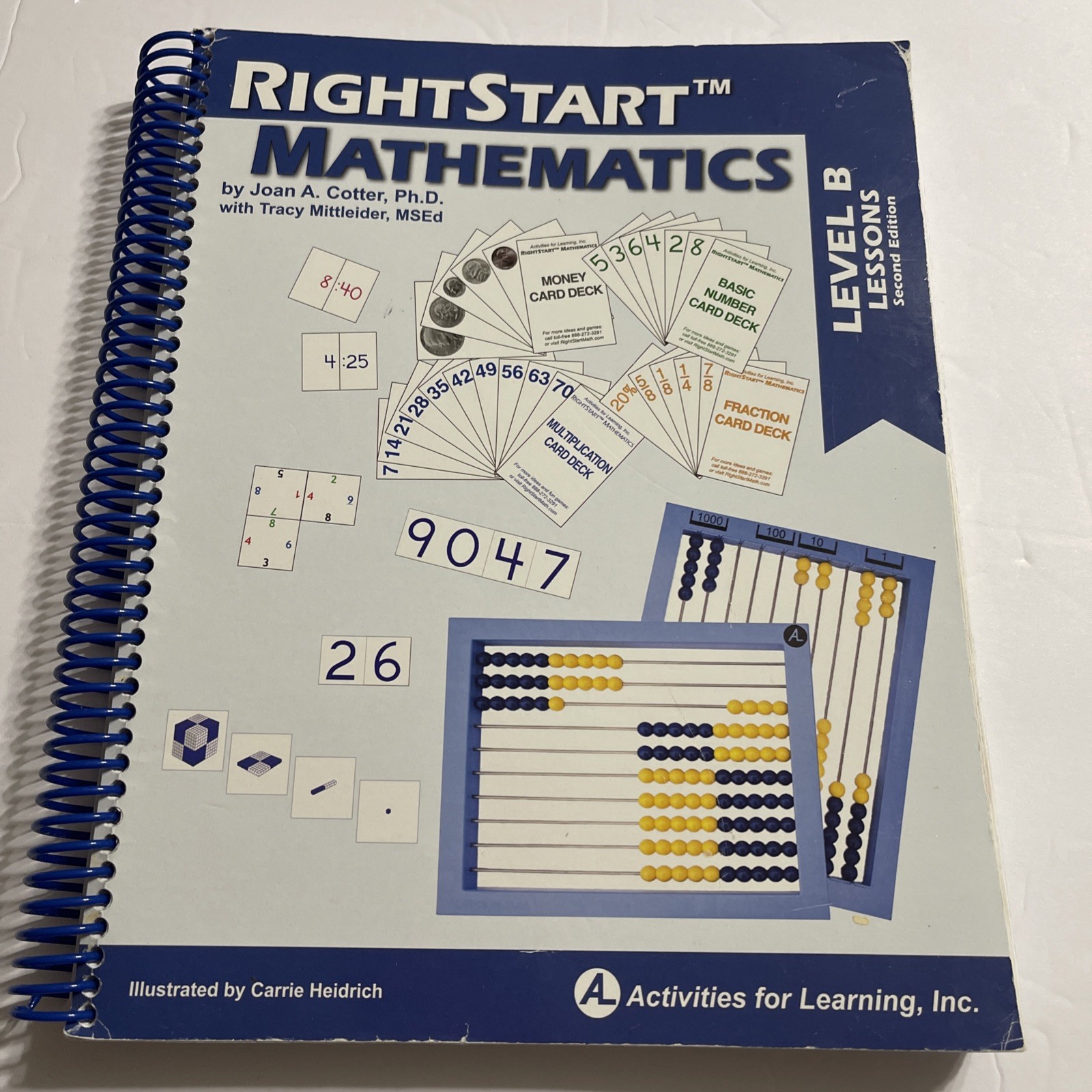RightStart Mathematics Level B Lessons 2nd Edition Homeschool Workbook Spiral