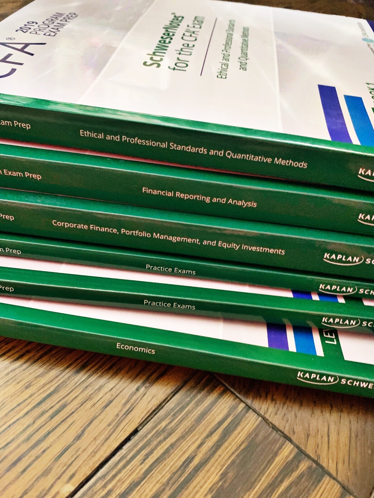 Kaplan Schweser Level 1 CFA Program Exam Prep 2019 + Practice Exams Full Set