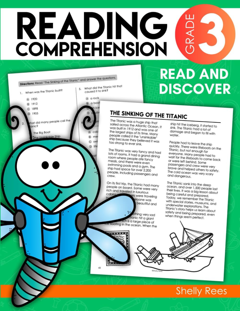 3rd Grade Reading Comprehension Workbook: Third Grade Reading Passages (Reading