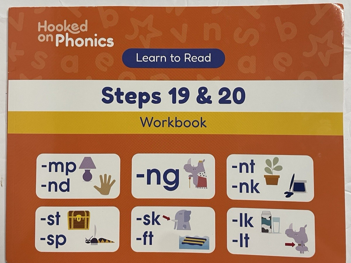 Hooked On Phonics Learn To Read Steps 19 & 20 Workbook