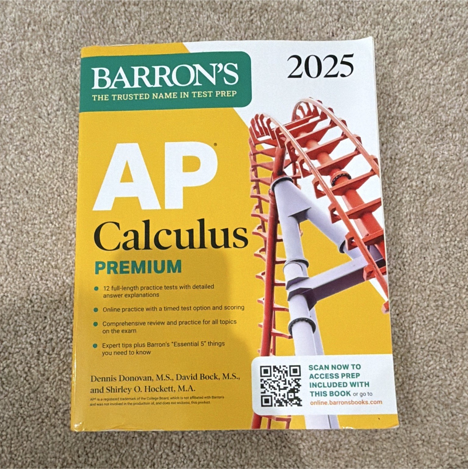 Barron’s AP Calculus Premium 2025 Study Guide PB w/ Online Practice